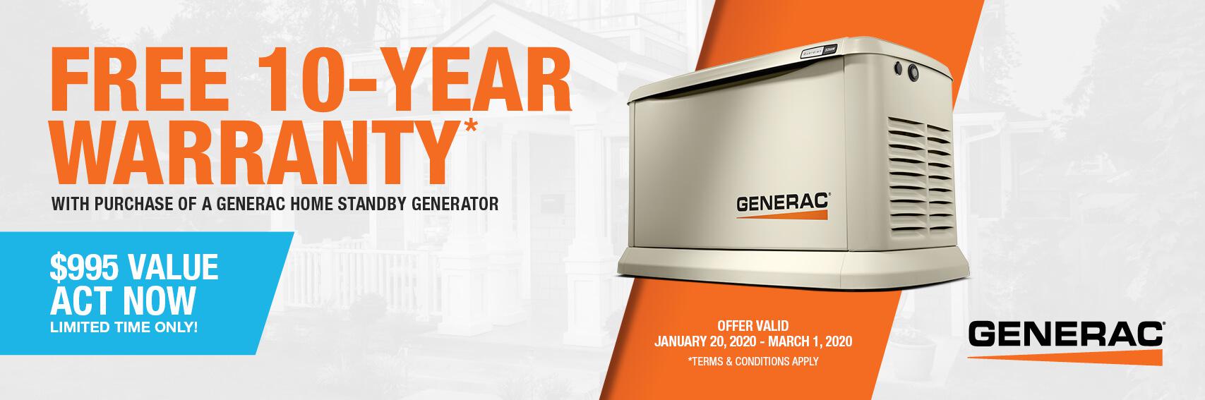 Homestandby Generator Deal | Warranty Offer | Generac Dealer | Bryant, IN